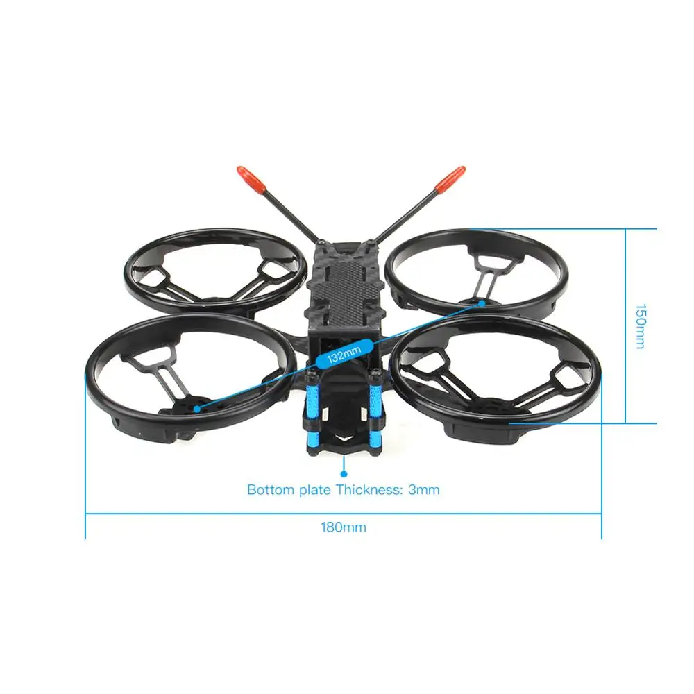 HGLRC Sector132 рама для фристайла комплект с 2 5 дюймовым пропеллером|Детали и