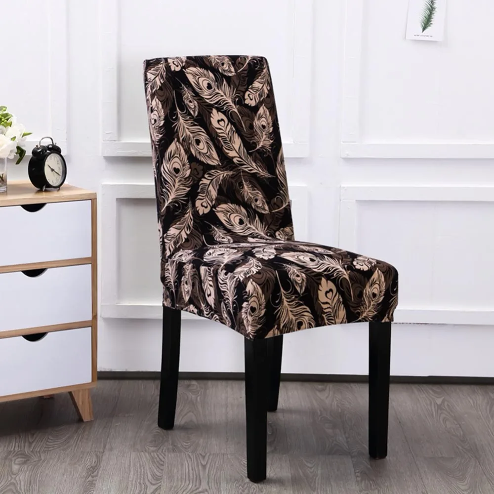 Универсальные чехлы на стулья с принтом эластичный чехол из спандекса для стула