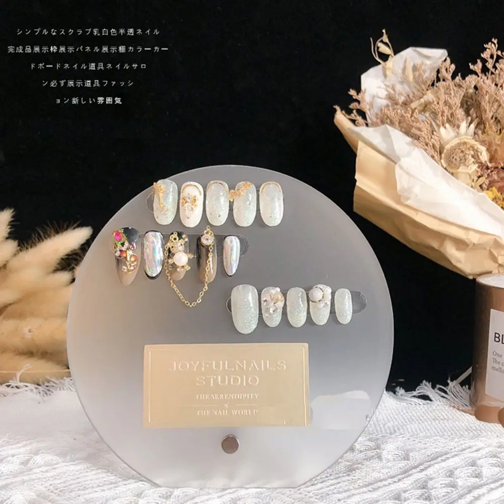 

Tool Tabletop Decoration Matte ​ Color Card Irregular Nail Display Board Nails Holder Nail Showing Shelf Showing Stand