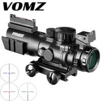vomz 4x32 acog riflescope 20mm dovetail reflex optics scope tactical sight hunting gun rifle airsoft sniper magnifier air gun