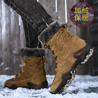 new winter high help men snow boots waterproof man boots man fur thick plush warm mens boots male ankle boots big size 38 48