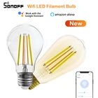 SONOFF 7 Вт E27 Smart Wi-Fi светодиодный светильник накаливания для eWelink APP 220-240 В Автоматизация совместима с Alexa Google Home