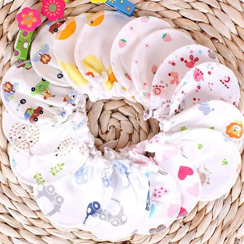 100% хлопок детская невыпадающая соска царапин перчатки для новорожденных зимние