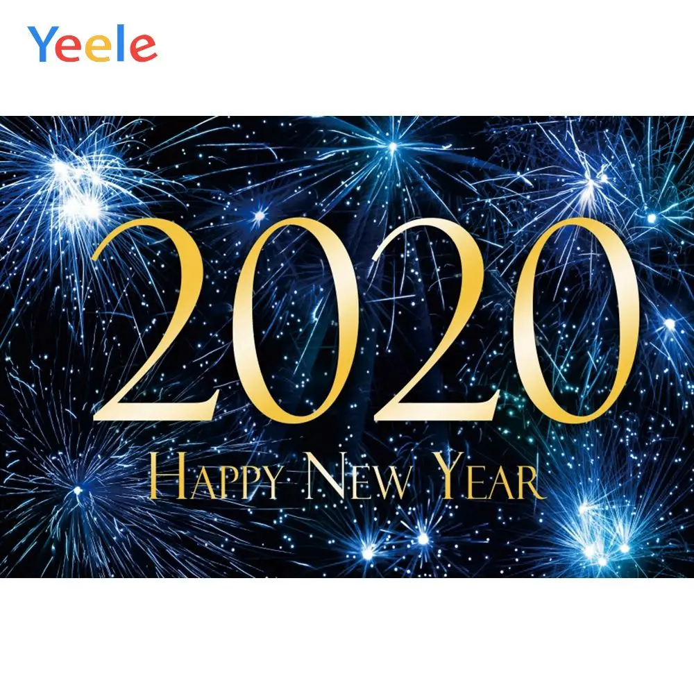 Yeele 2020 новый год боке свет блеск семья Вечеринка фотография фон