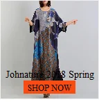 Johnature, женское платье макси, клетчатое Полосатое платье, весна, винтажное платье с v-образным вырезом и длинным рукавом размера плюс, женская одежда, хлопковое льняное платье