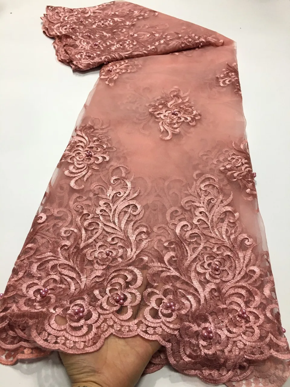 Золотая африканская кружевная ткань 2021 высококачественное кружево с бисером