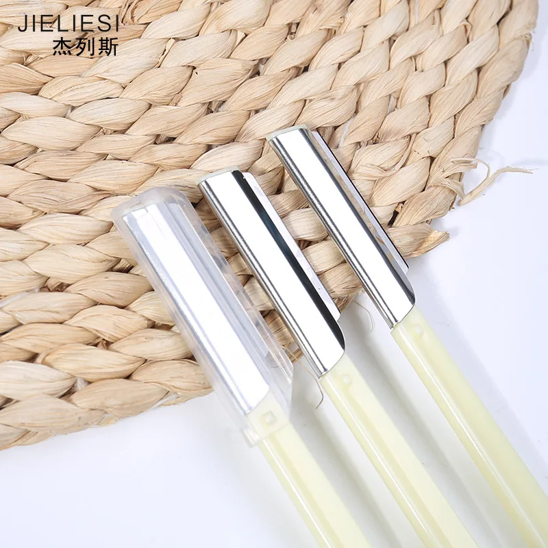 Косметический нож для бровей из нержавеющей стали скребок с безопасным защитным