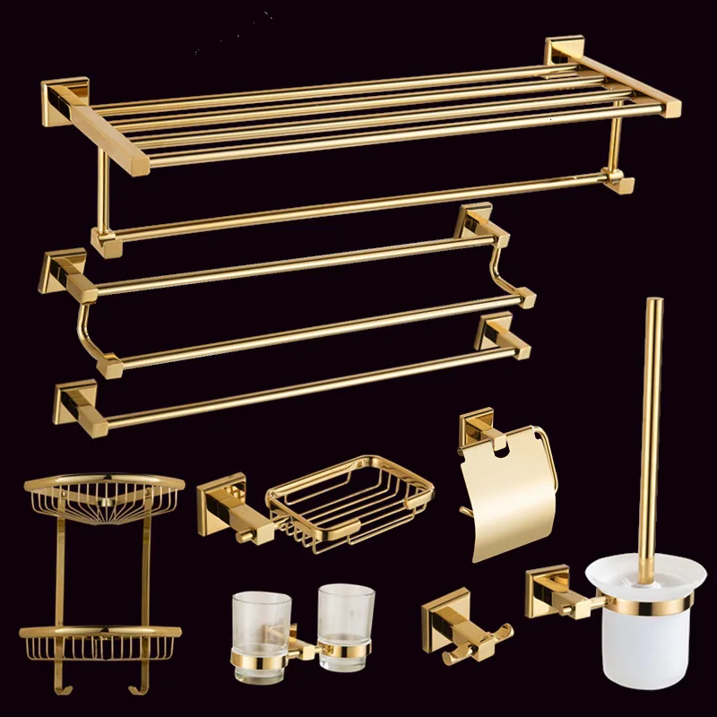 Bathroom kit, corner rack, tray, paper bracket, towel strip, soap basket, bathroom Kit