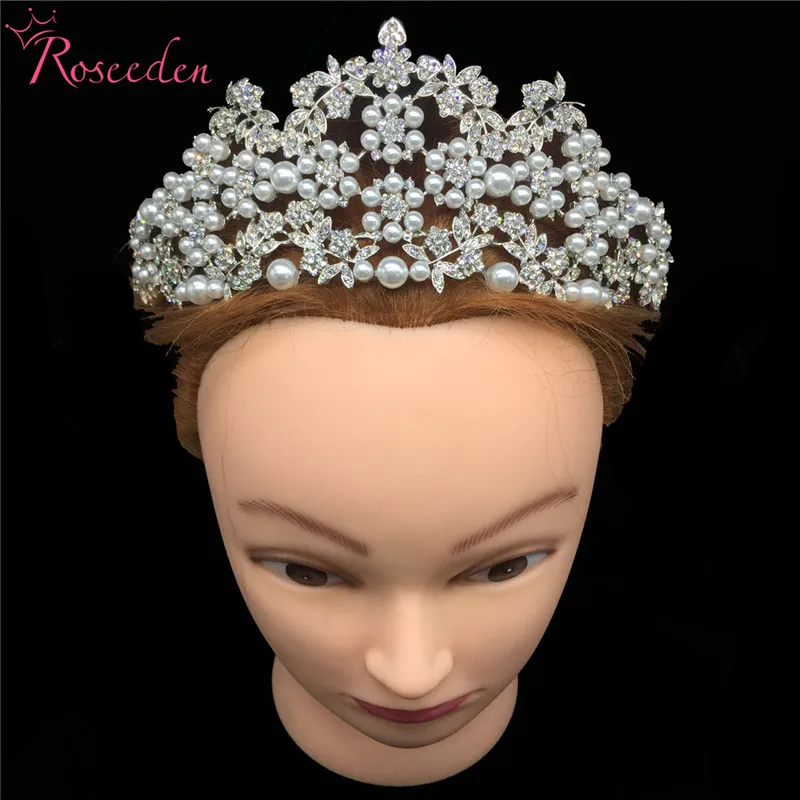 Тиара с искусственным жемчугом в Корейском стиле женская красивая тиара Женские