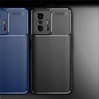 Чехол для Xiaomi11T, чехол для Xiomi Mi 11T Pro, задняя крышка из углеродного волокна с рисунком для Xiaomi Mi11T Pro, Мягкий Силиконовый противоударный чехол