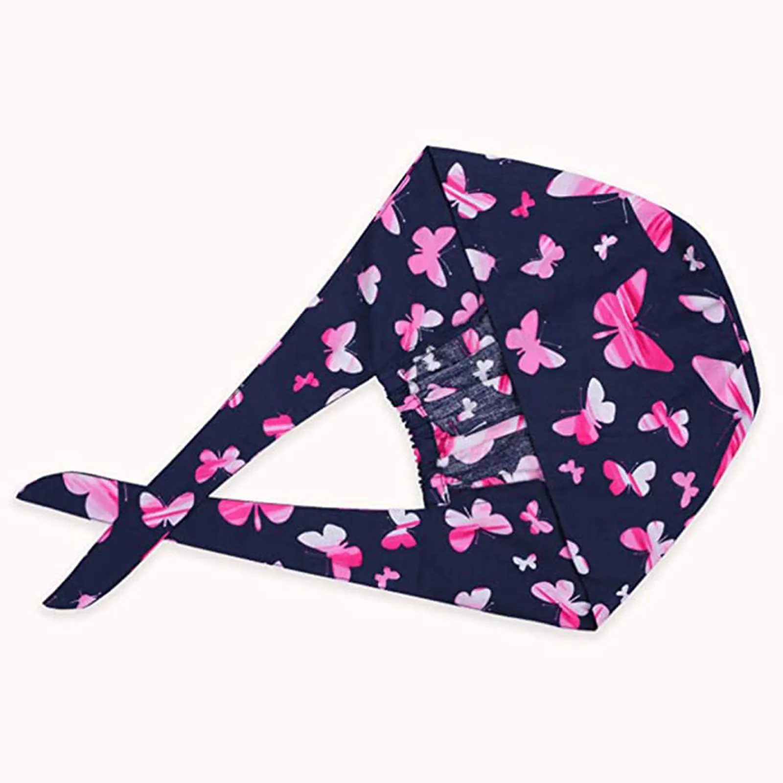 

Bouffant Turban Cap With Sweatband Hat Women's Cotton Bandage Adjustable Nurse Cap Fluffy Hat Men's Nurse Uniform Accessories