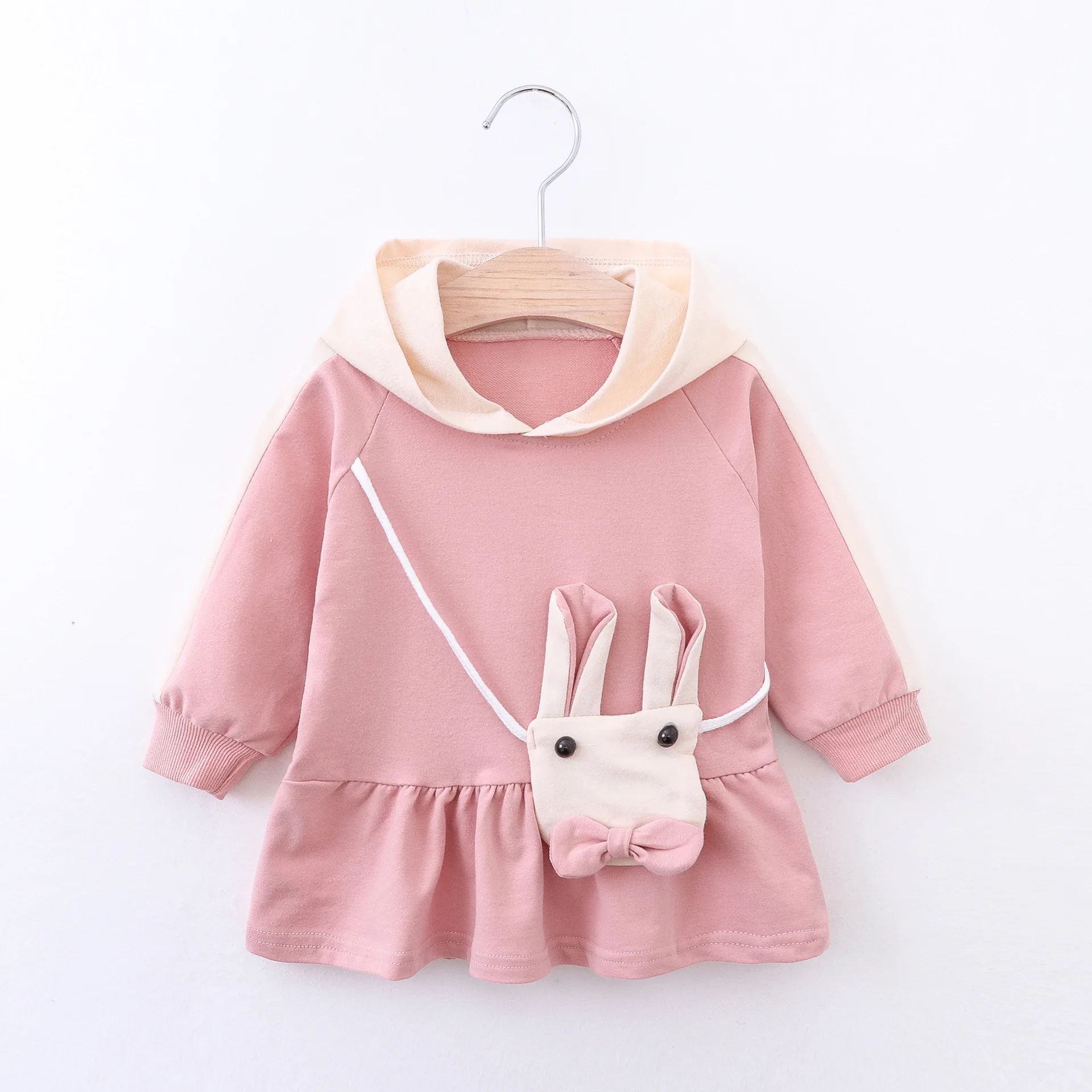

Baby Girls Sweatshirt Long Sleeve Spring Fall Newborns Hooded Shirts 2020 New Cute Rabbit Sweatshirts Clothing for Infant Girl