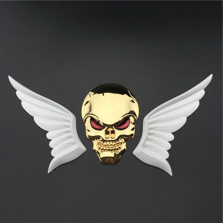 Металлическая 3d наклейка в виде крыла ангела 1 пара эмблема для универсальных