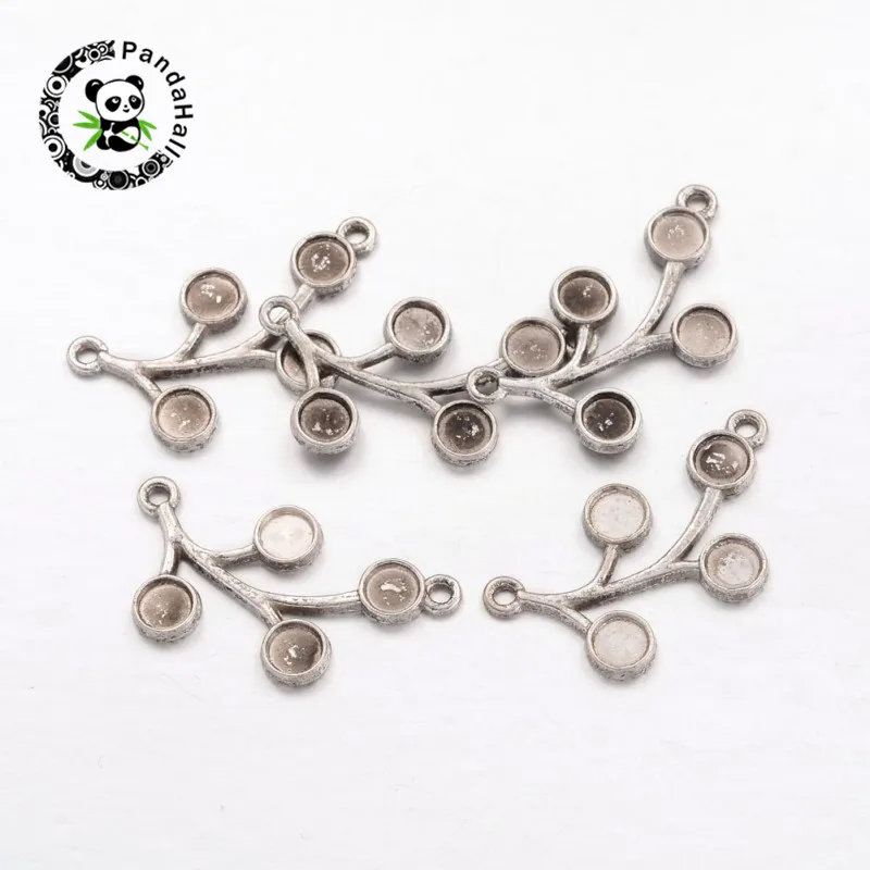 

pandahall 20 pcs Tibetan Style/Alloy Links Connector Settings for Jewelry Findings DIY Necklace Accessories Various Styles