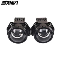 sanvi 3 inch auto bi ledlaser projector lens headlight 52w 6000k car led projector lens headlight for car light retrofit kits