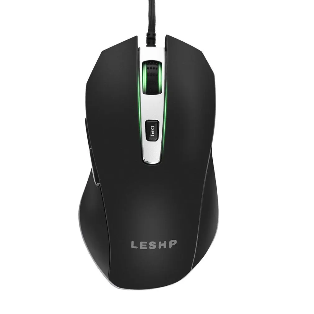 

Portable Lightweight Smooth Comfortable Long Life USB Interface Wire Seven Color Optical Breathing Gamer Gaming Mouse