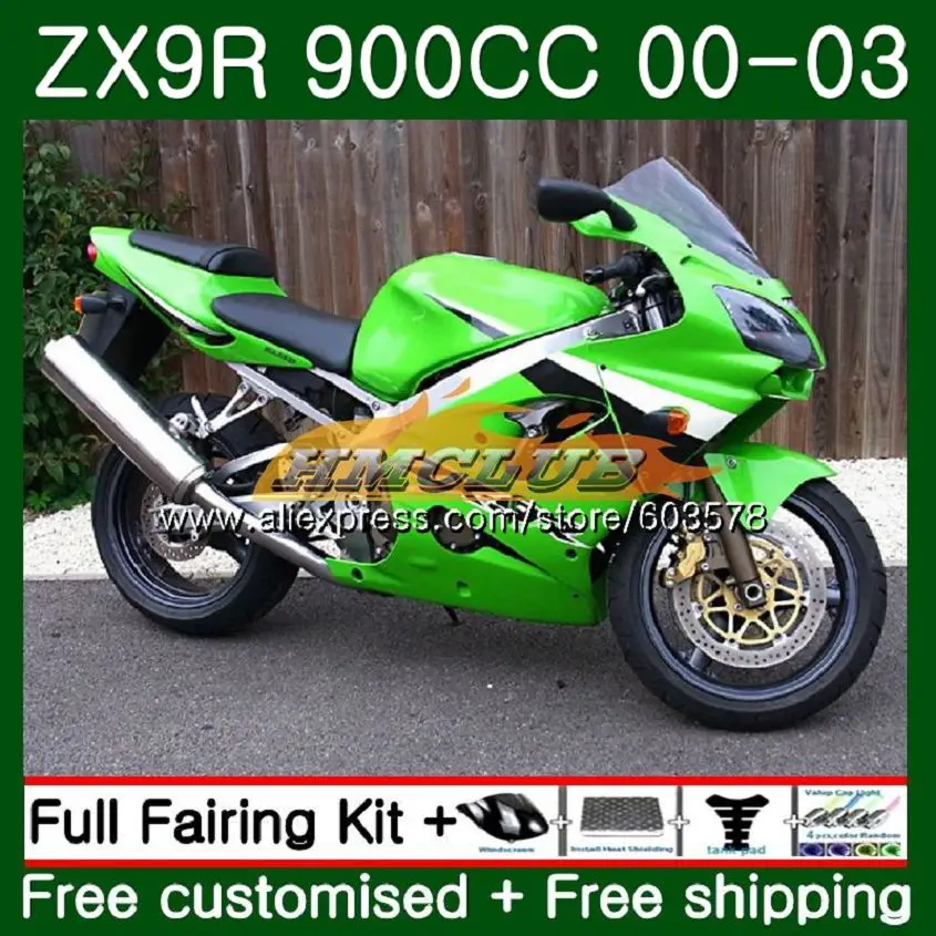 Корпус для KAWASAKI ZX 9R 9 R 900 ZX9R 00 01 02 03 111CL.29 светло зеленый ZX900 ZX9 900CC 2000 2001 2002 2003
