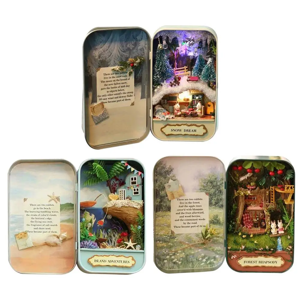 

Деревянный дом «сделай сам» для кукол, миниатюрный дом, искусственный инновационный кукольный дом, аксессуары для мебели, игрушки для детей...