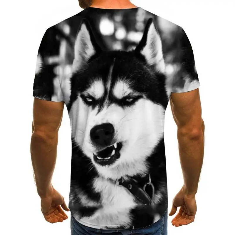 

Fashion Men's Cute Dog Printed 3d T-shirts O-neck Short Sleeves Tees Tops Fashion Summer Men Funny Tshirts Plus Size 6XL