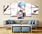 5 шт., Картина на холсте Re Life in a другой мир от zero Rem