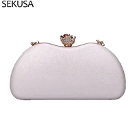 flower diamonds metal luxury lady evening bags party wedding shoulder chain day clutch purse bags