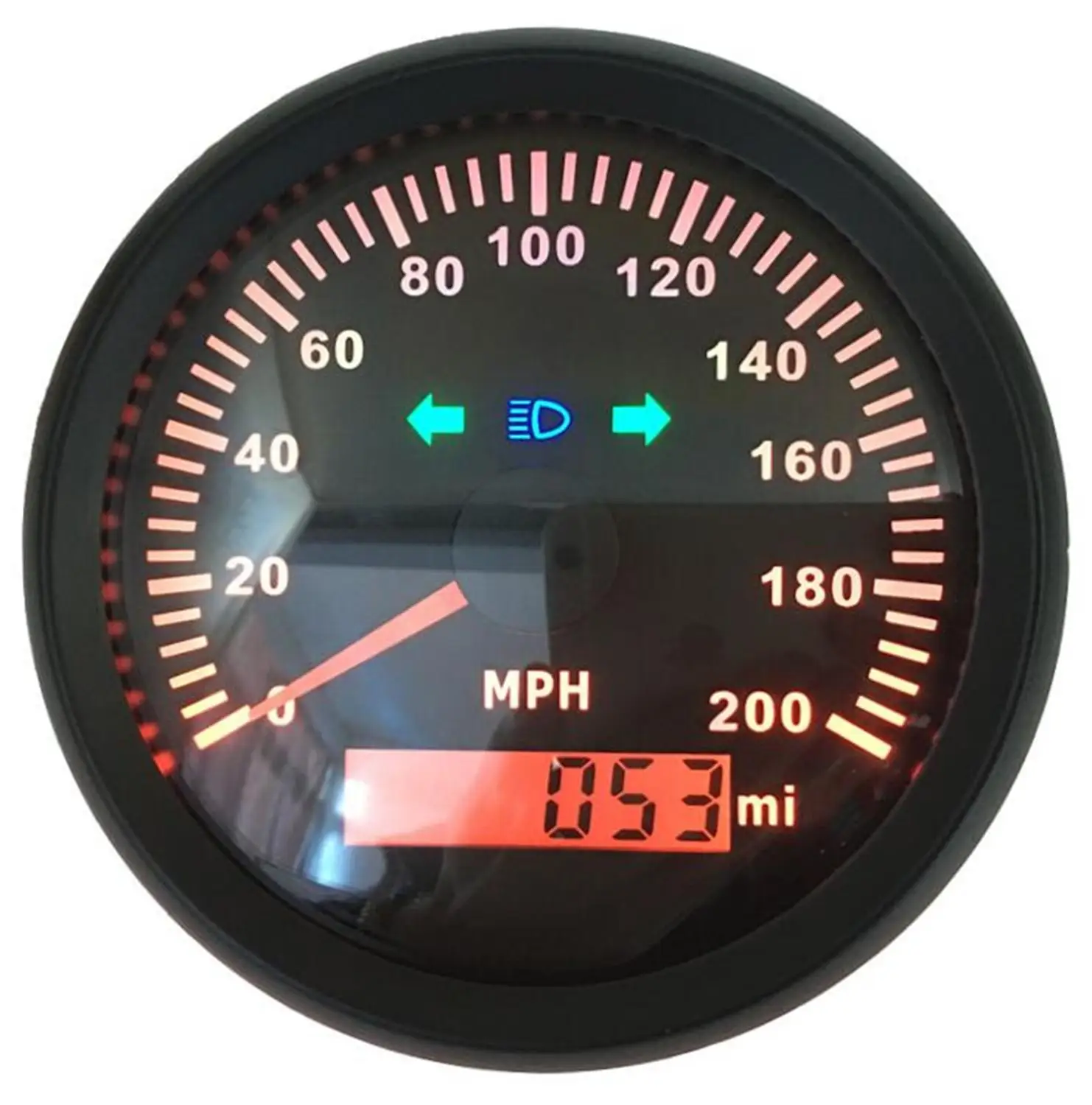 1 шт. новый стиль 85 мм спидометры GPS 0-200mph LCD датчики скорости 200 миль в час IP67 316L