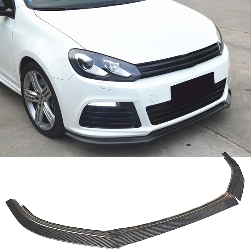 Передний бампер из углеродного волокна спойлер для Volkswagen VW Golf 6 VI MK6 R20 2010 2013