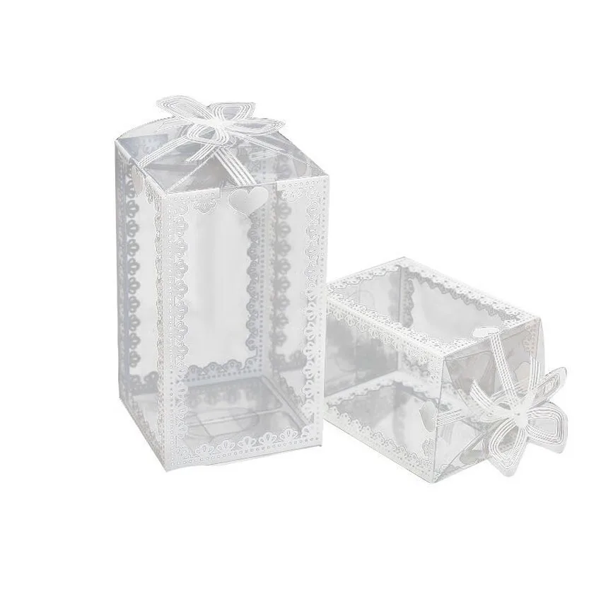 

5/10pcs Clear PVC Box Packing Wedding/Christmas Favor Cake Packaging Chocolate Candy Dragee Apple Gift Event Transparent Box
