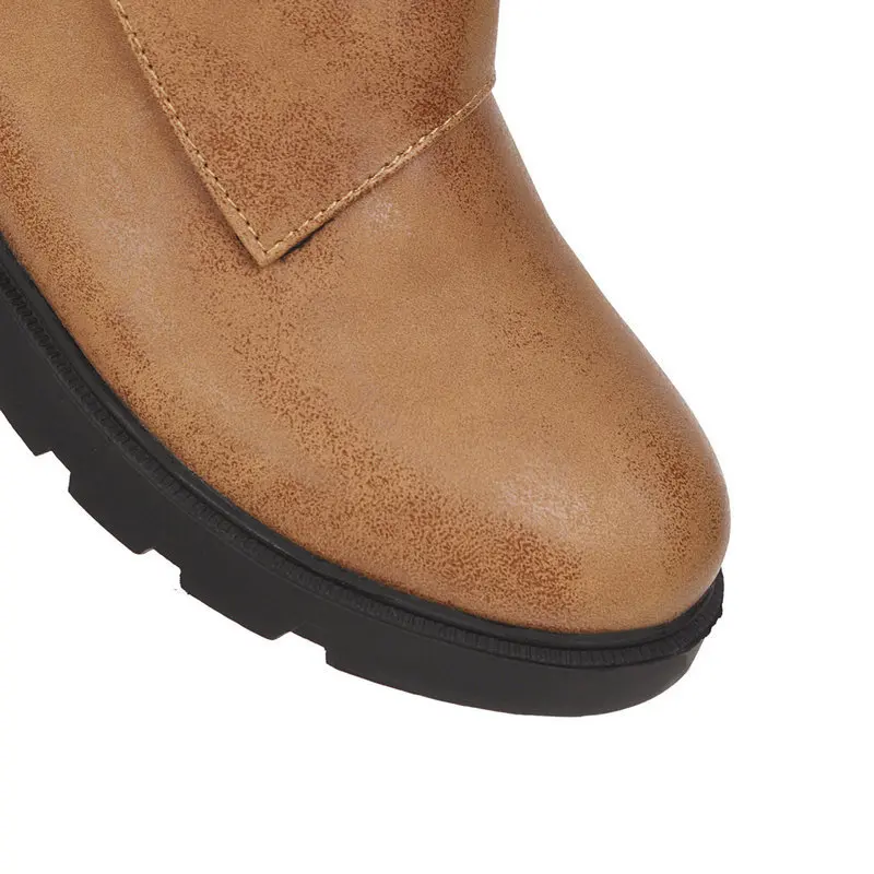 Ботинки женские со шнуровкой на плоской подошве и боковой молнией | Обувь