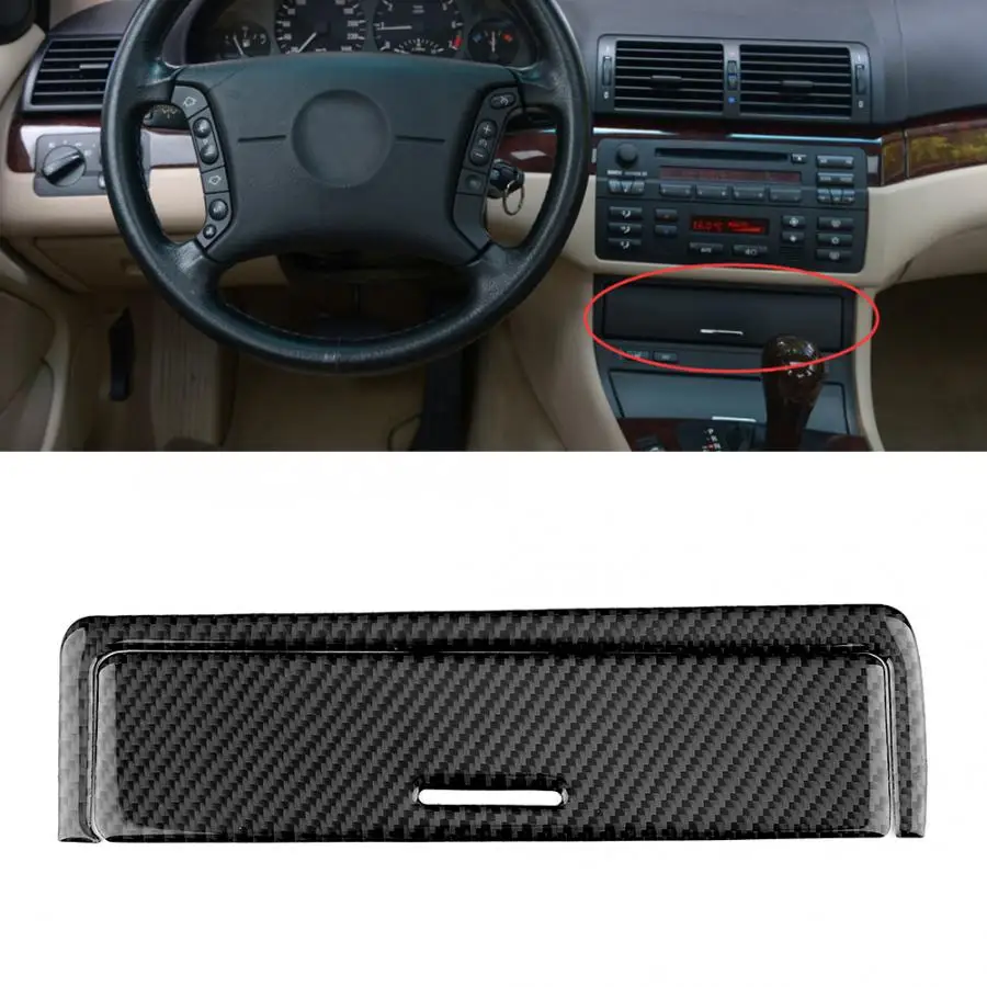 Наклейка на крышку коробки передач из углеродного волокна 2 шт. подходит для BMW E46