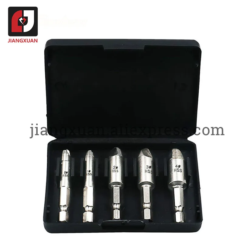 

5 шт. шестигранный хвостовик 1/4 "поврежденный Винт экстрактор сломанной поломки головы набор экстракторов для извлечения болтов деревянные ...