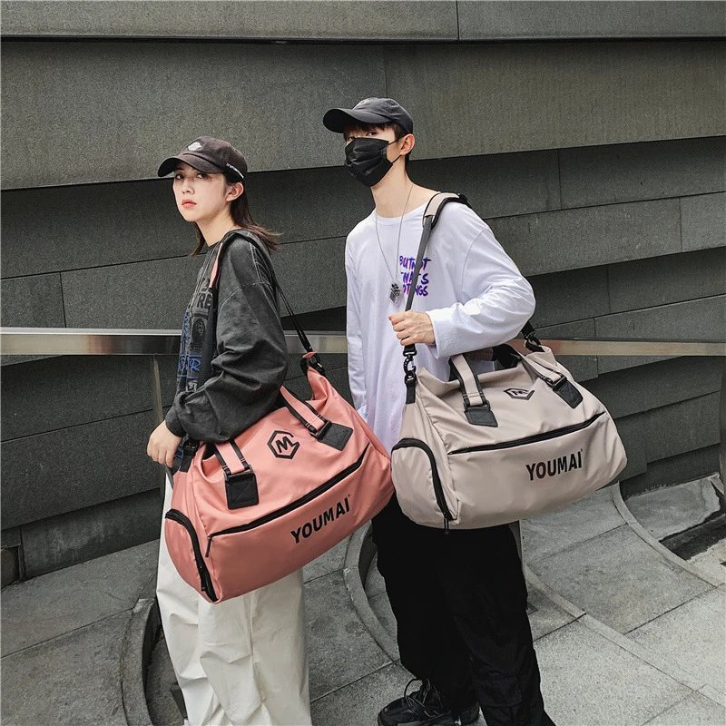 2021 Large Sports Yoga Fitness Bag Waterproof Travel Bag Portable One Shoulder Training Bag