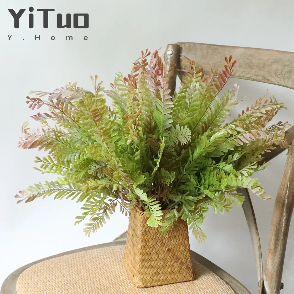 

YiTuo Imitation Leaf Indoor Plant Wall Of Fern MW26631