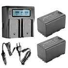 BP-955 Батарея для Canon XF100 XF105 XF300 XF305 GL2 XH A1 XH A1S XH G1 XL2 XL H1A XL H1 + ЖК-дисплей быстро Зарядное устройство