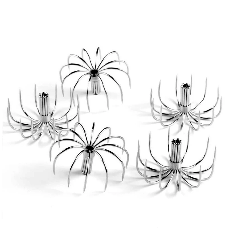 

Fishing Hook Fixture 12-pin Fishing Hook Stainless Steel Squid Octopus Anchor Hook Fishing Gear Tool Accessories