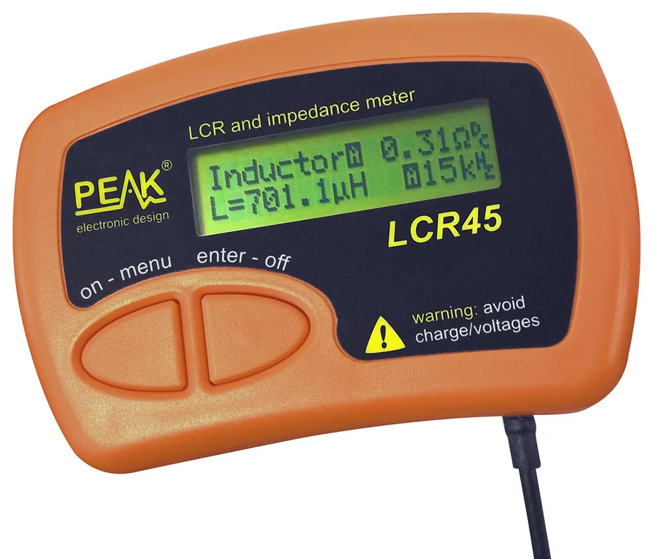 Пиковая электронная конструкция LCR45 LCR метр ручной 200 кГц 10 H 10000 мкФ 2