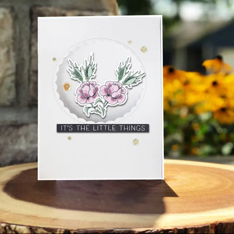 

Thinking of You Birthday Bouquet Stamps For DIY Scrapbooking/Card Making/Photo Album Silicone Decorative Crafts