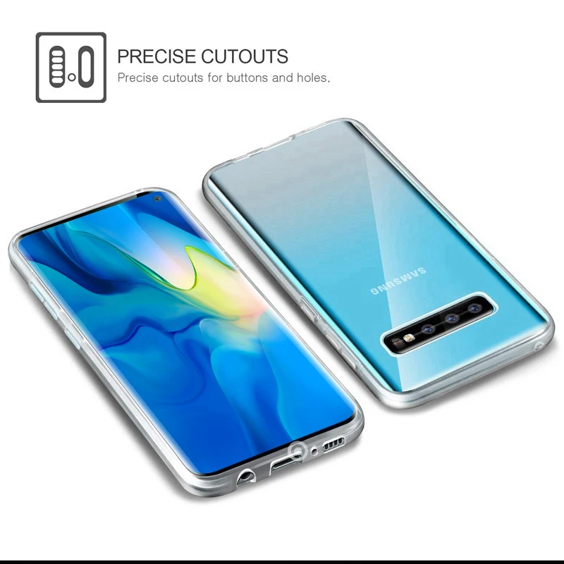 Чехол KISS 360 ультра тонкий мягкий прозрачный флип-чехол s для samsung Galaxy S7 S6 Edge S8 S8 Plus s9 s10 Note 9 8 чехол прозрачный силиконовый чехол
