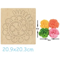 3d flower easy to make fake flowers dies cut wood for diy leather cloth paper craft fit common die cutting machine on the market