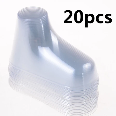 20 шт., прозрачные пластиковые полусапожки для детей, около 9 см