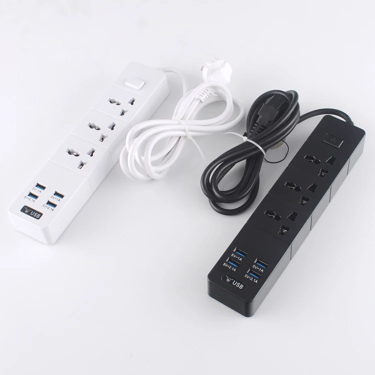 4 USB адаптер для путешествий с переключателем и 2-метровым удлинителем PC