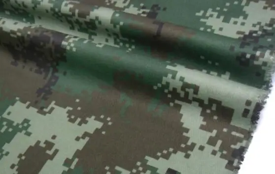 Военная камуфляжная ткань 1 48 м Полиэстер Хлопок зеленая цифровая для армии