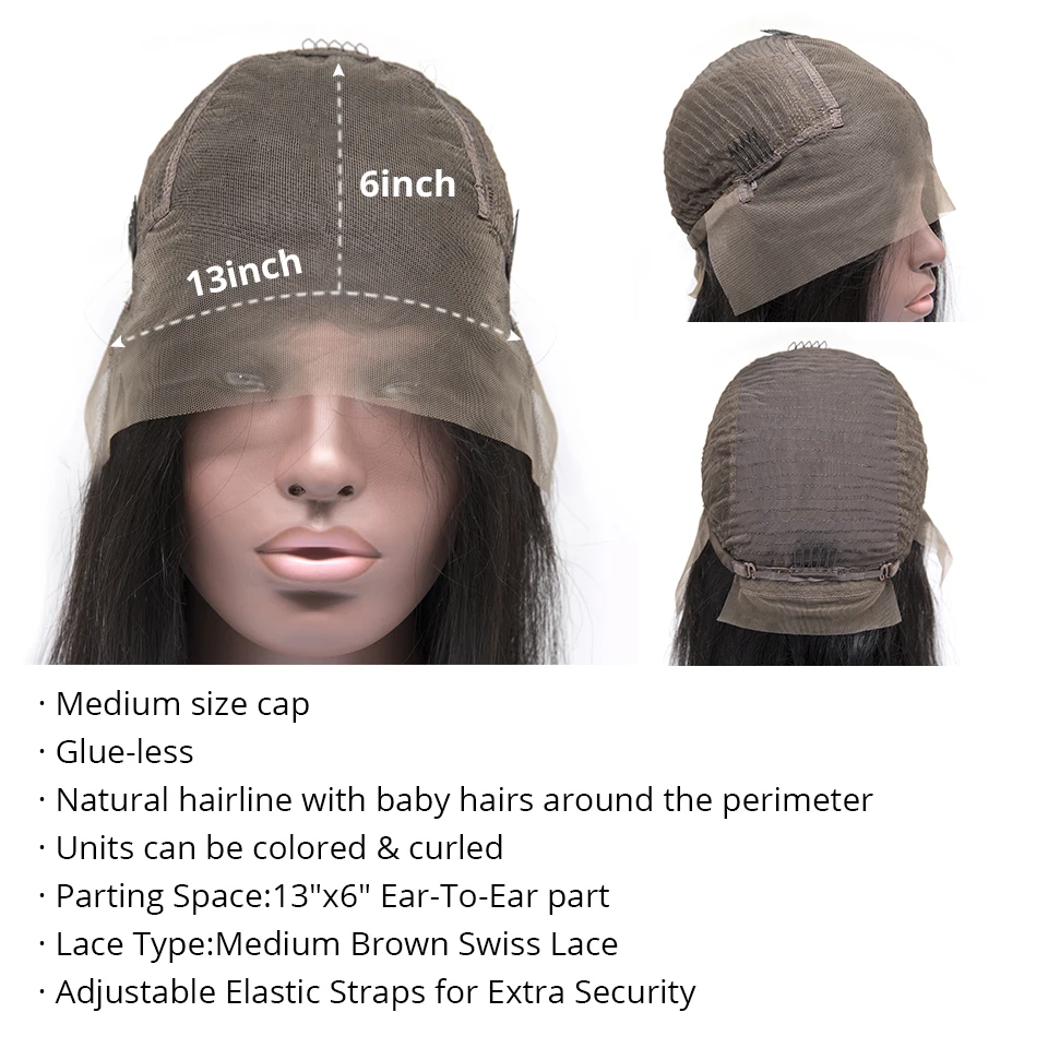 13х6 кружевные передние человеческие волосы бразильские натуральные волнистые Remy