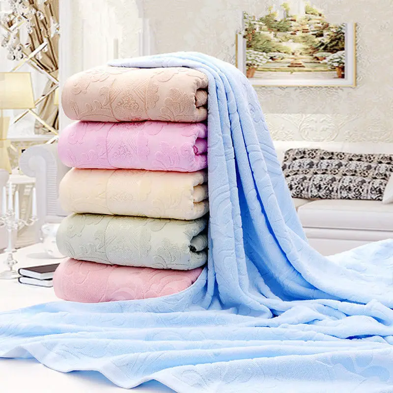 

Japanese Style Adult Full Queen Size Quilt Floral Pattern Jacquard Summer Towel Blankets On The Bed Comfortable Cotton Blanket