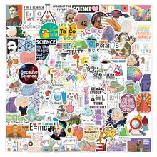 10/30/50/100PCS Science Chemistry Biology Laboratory Research Stickers Skateboard Laptop Luggage Guitar Phone Kids Sticker Toy