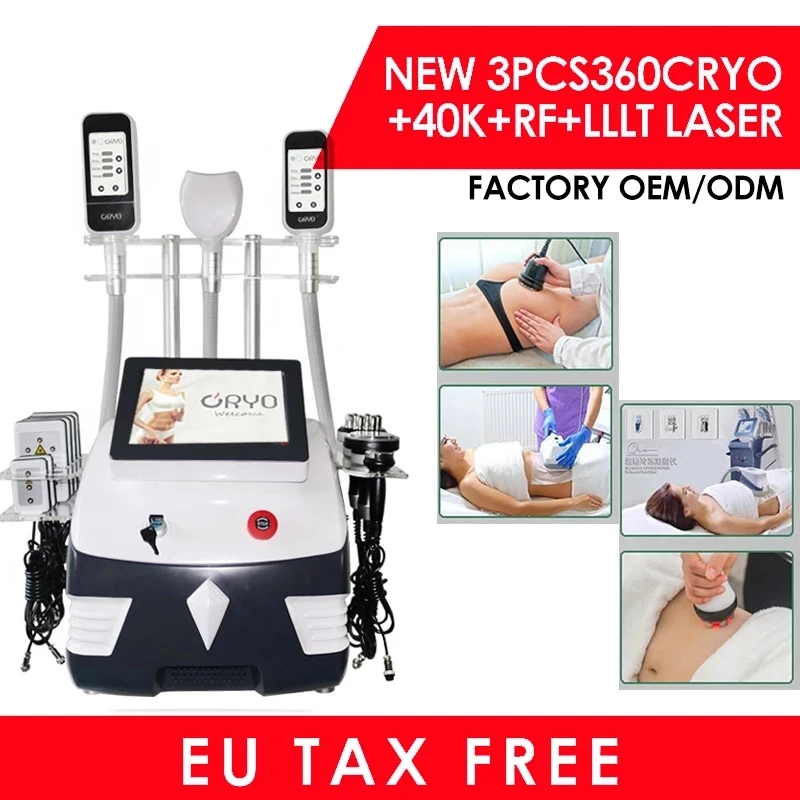 

2021 Newest cryolipolyse 360 cryo shape fat freezing machine with vacuum cavitation system