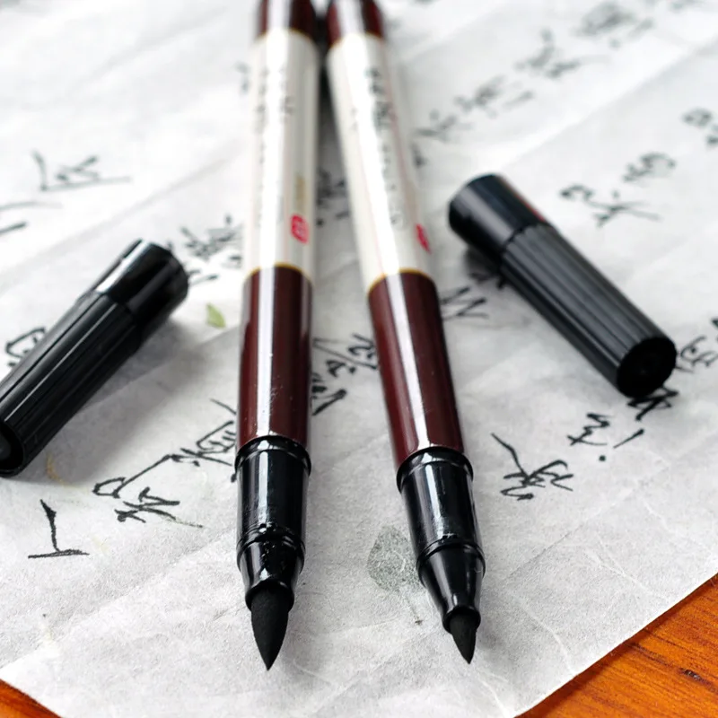 S/L Refillable Calligraphy Pen with Ink Set Brush Art Marker Lettering Pens for Handwriting Painting Outlining Sketching | Канцтовары