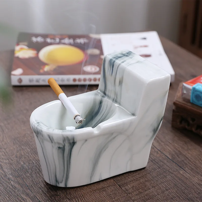 Пепельница керамическая Классическая желтая 145*82*115 мм 400 г | Дом и сад