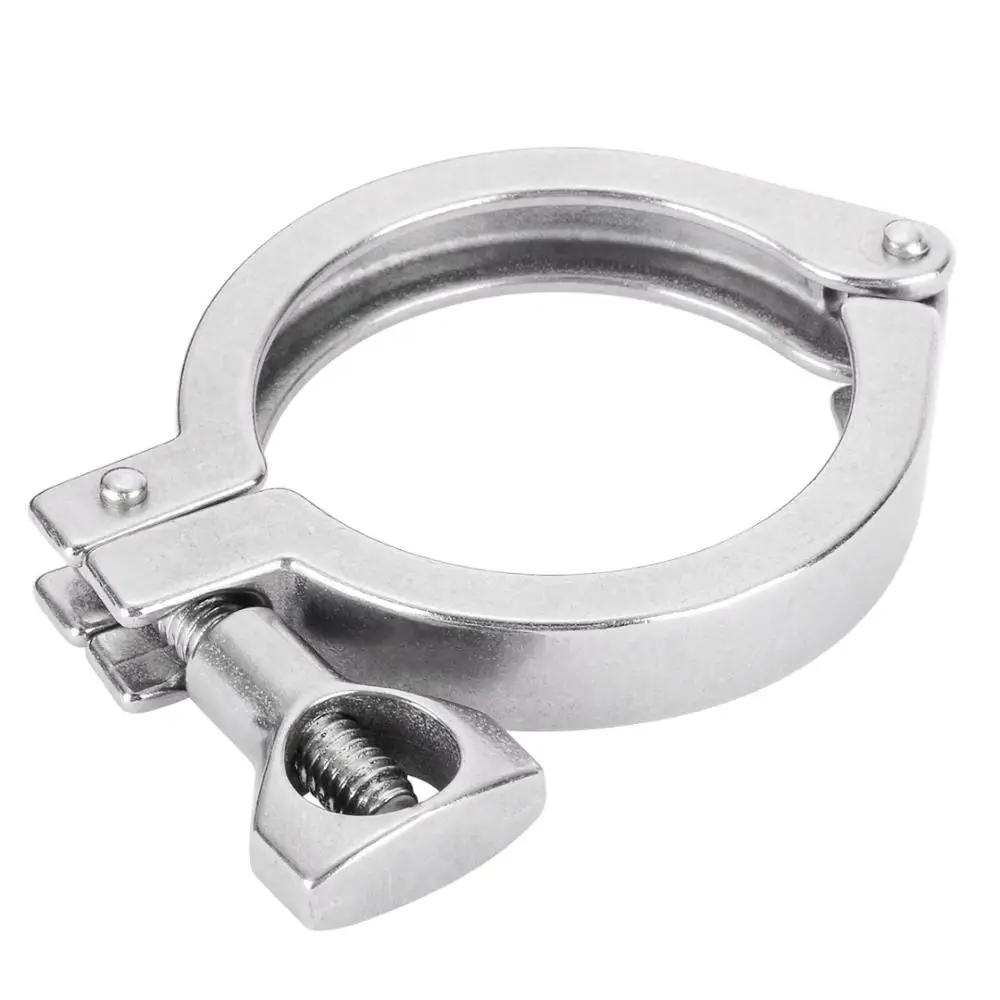 2 шт. 304 Нержавеющая сталь санитарная труба Сварка наконечник + 1 Tri зажим PTFE