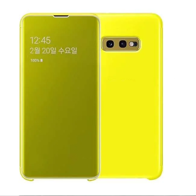 Новое поступление, умный зеркальный флип-чехол 360 для телефона samsung Galaxy S9 S10 Plus, прозрачный чехол для samsung S10e S10 e, чехол для смартфона